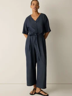 Airy Organic Cotton Twill Jumpsuit