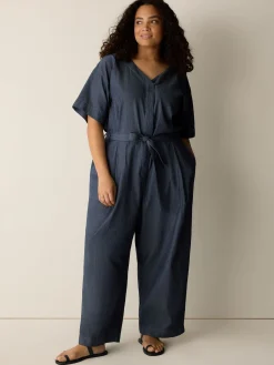 Airy Organic Cotton Twill Jumpsuit