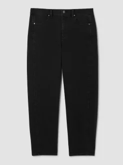 Cotton Stretch Denim Lantern Jean