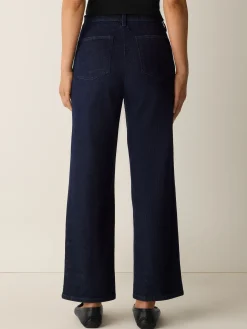 Cotton Stretch Denim Straight Jean