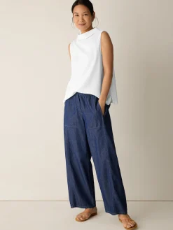 Cross Hatch Stretch Jersey Funnel Neck Tank
