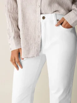 Garment-Dyed Organic Cotton Denim Kick Jean