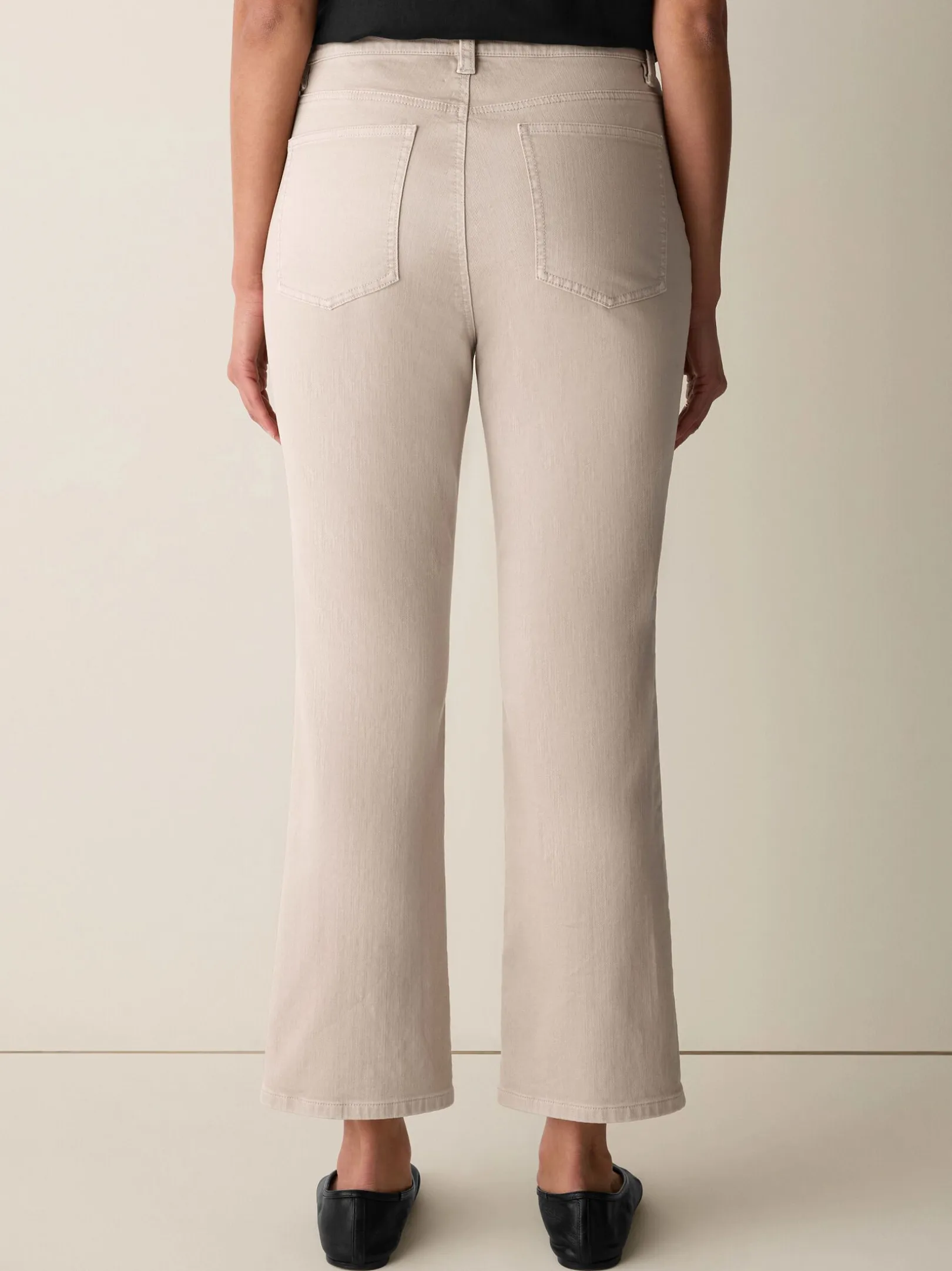Garment-Dyed Organic Cotton Denim Kick Jean
