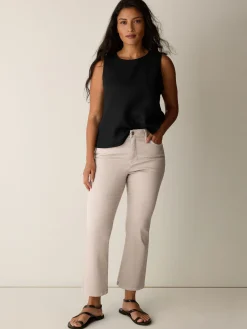 Garment-Dyed Organic Cotton Denim Kick Jean