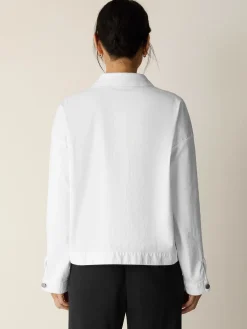 Garment-Dyed Organic Cotton Denim Jacket
