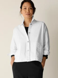 Garment-Dyed Organic Cotton Denim Jacket