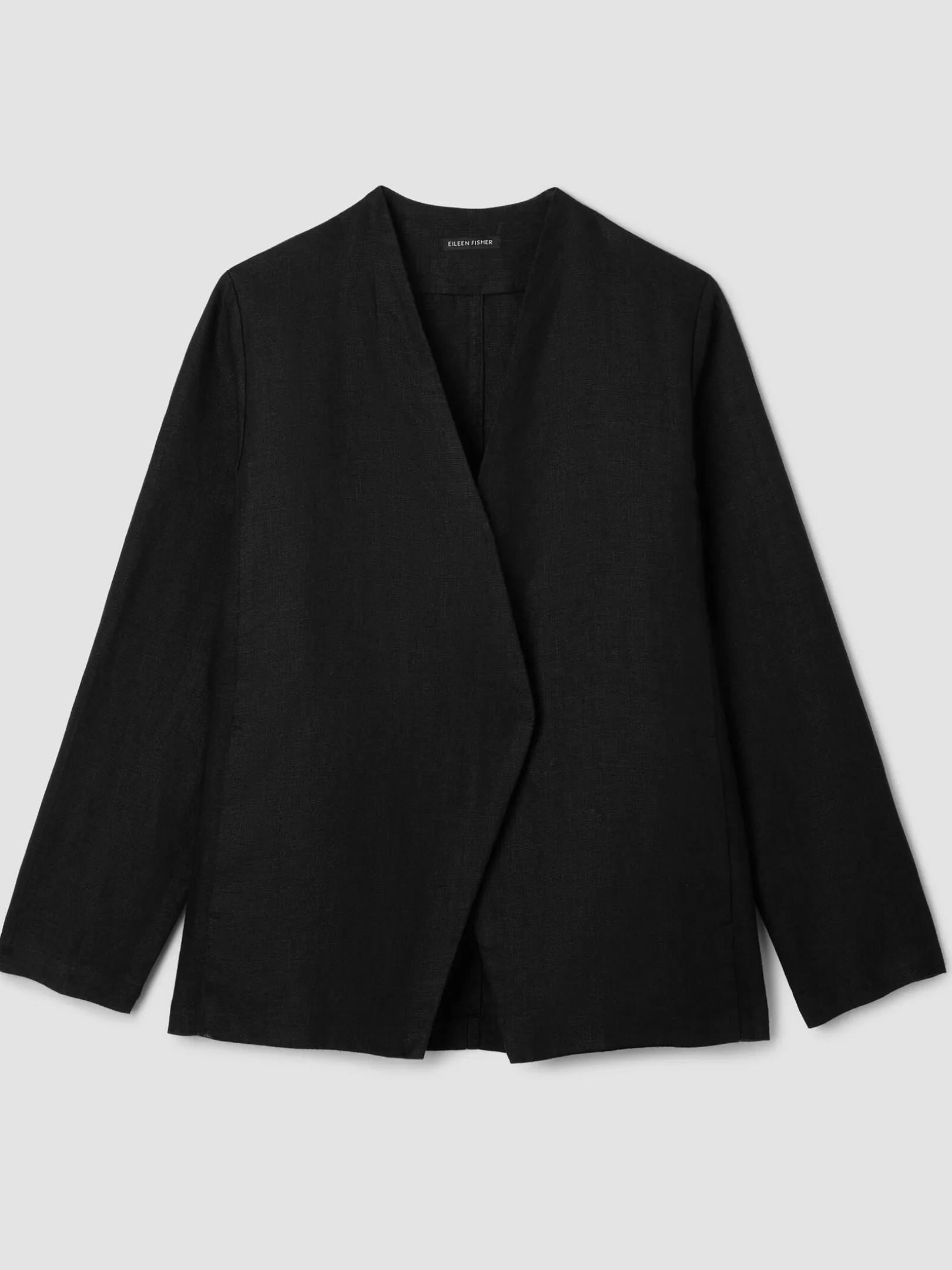 Heavy Organic Linen Angled Jacket