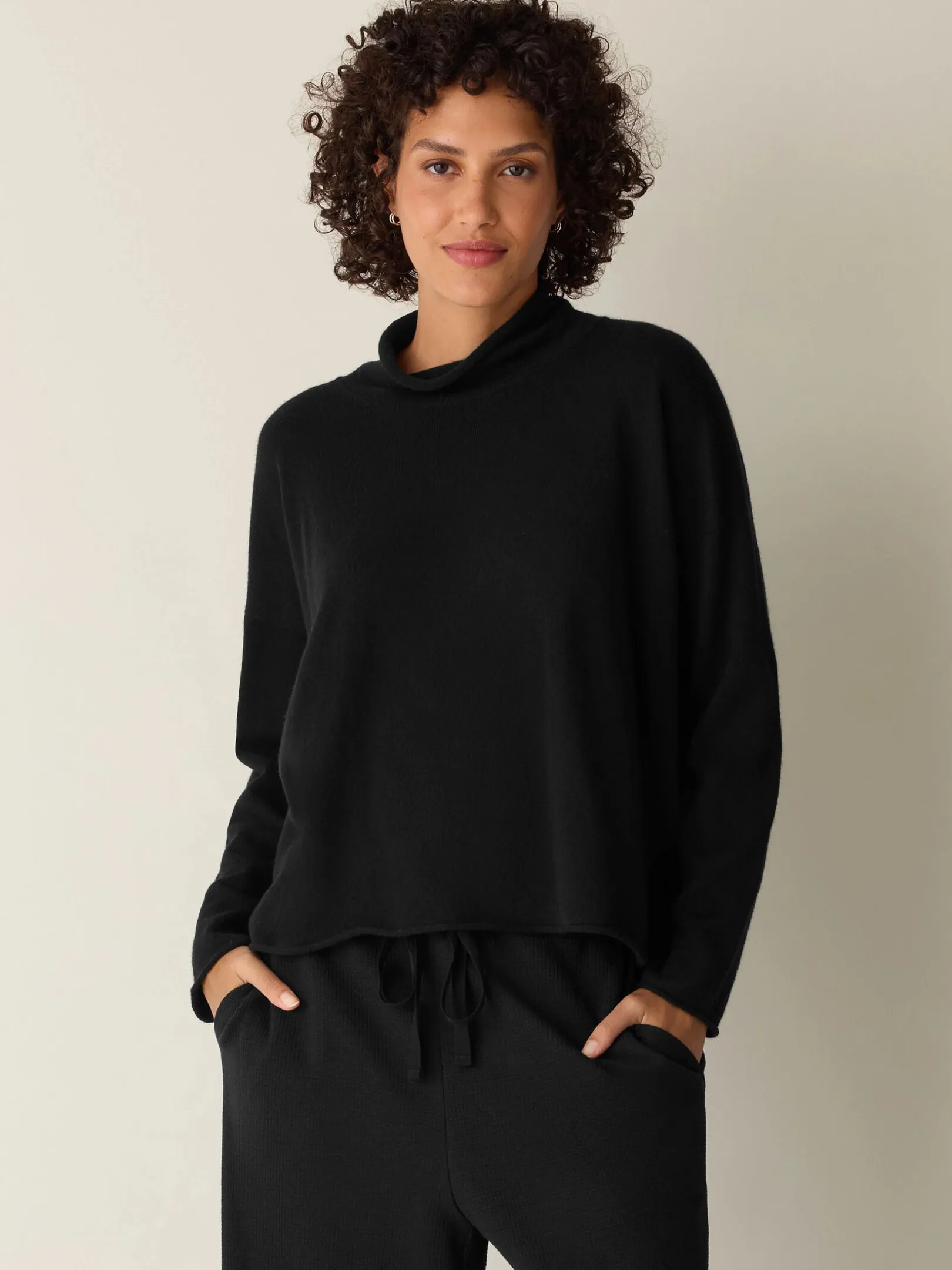 Italian Cashmere Turtleneck Top