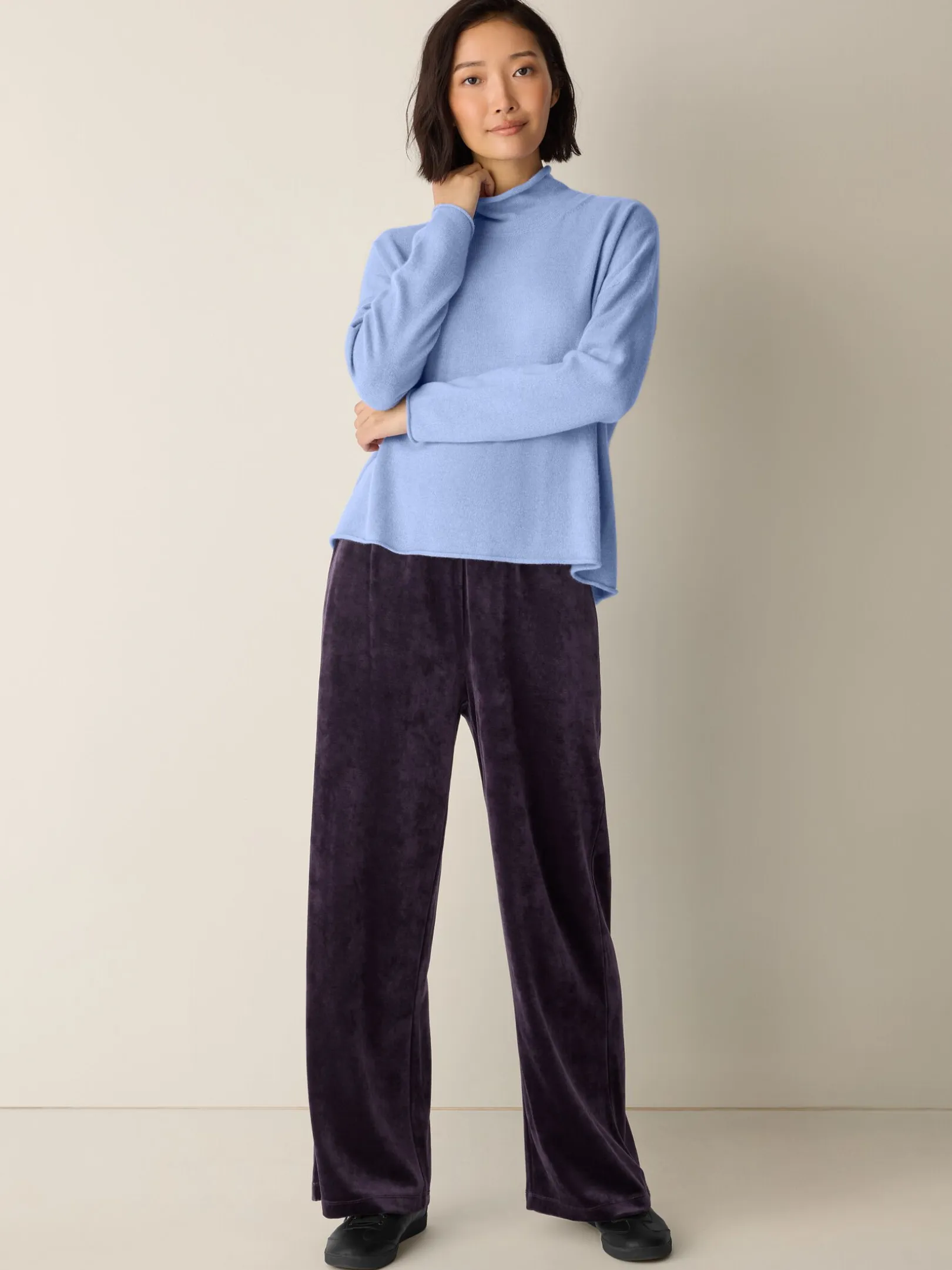 Italian Cashmere Turtleneck Top