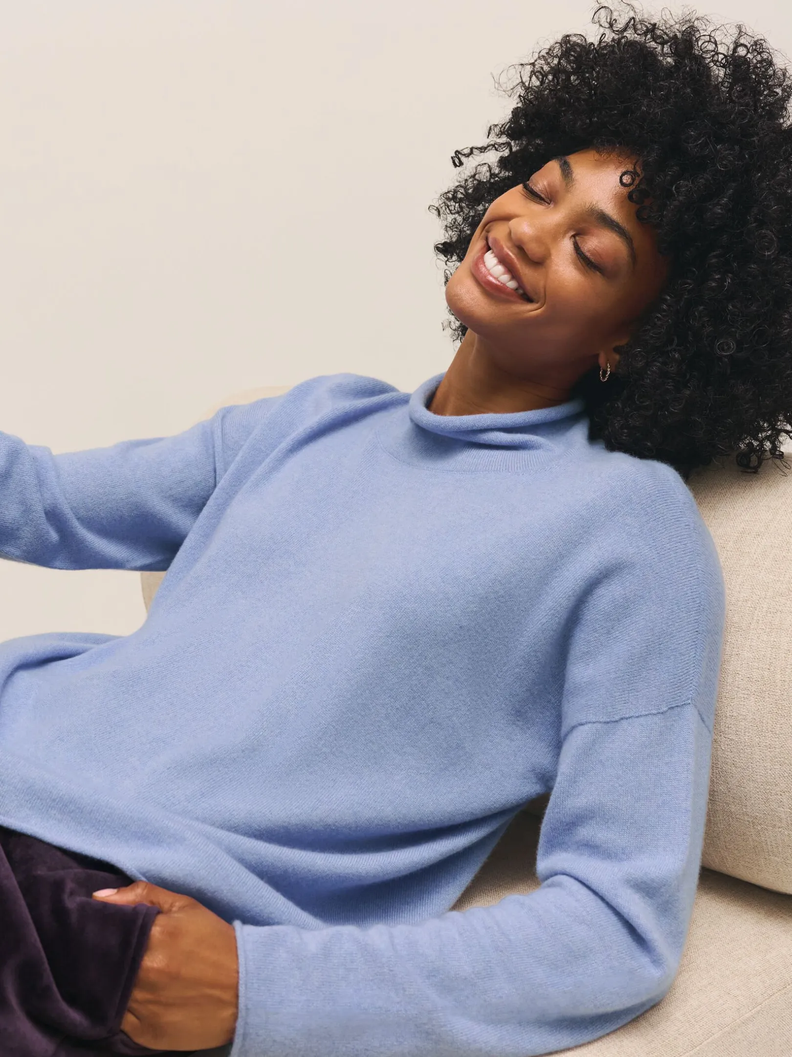 Italian Cashmere Turtleneck Top