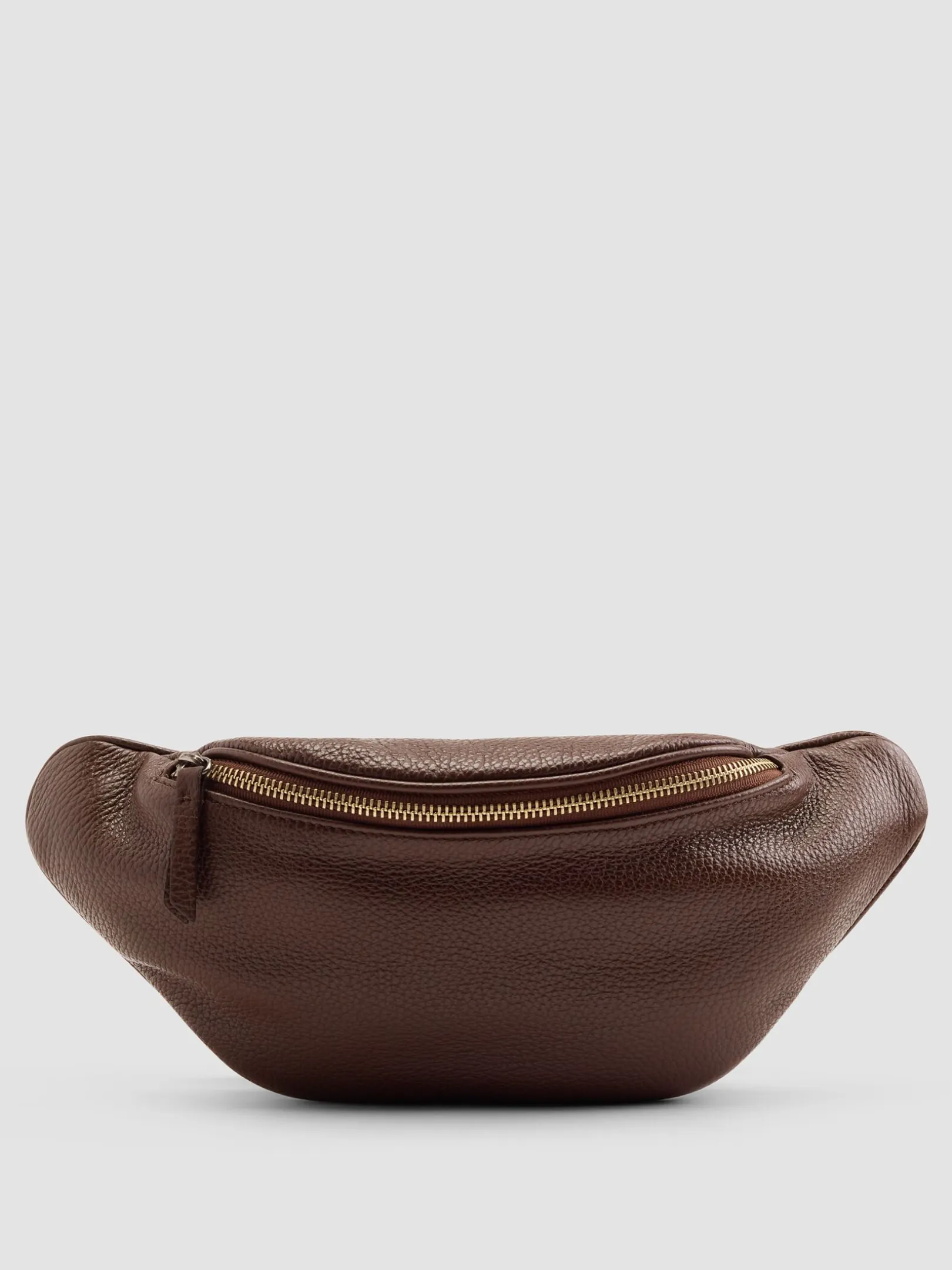 Italian Pebbled Leather Belt Bag