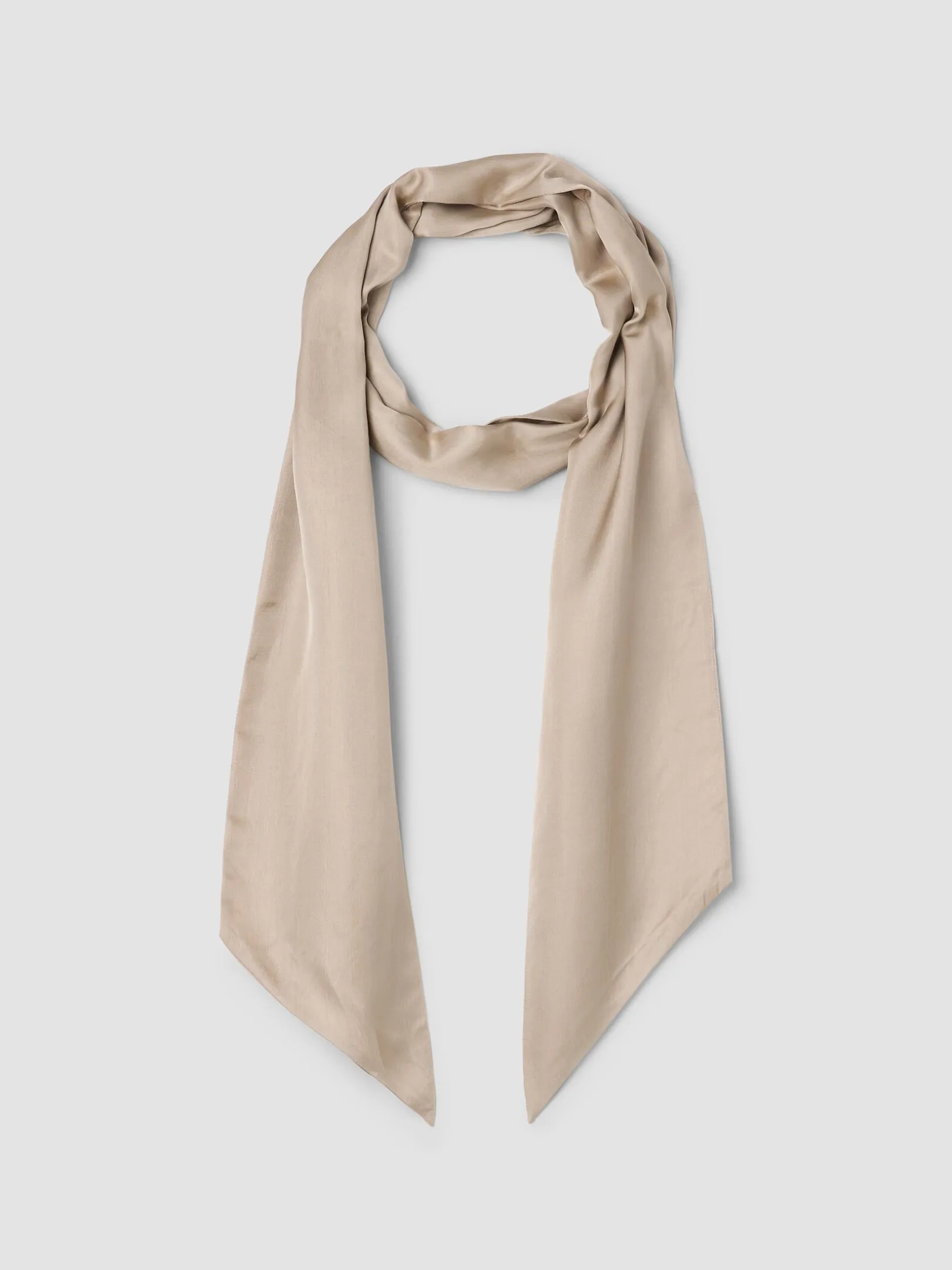 Lightweight Satin Shimmer Double Tie Scarf