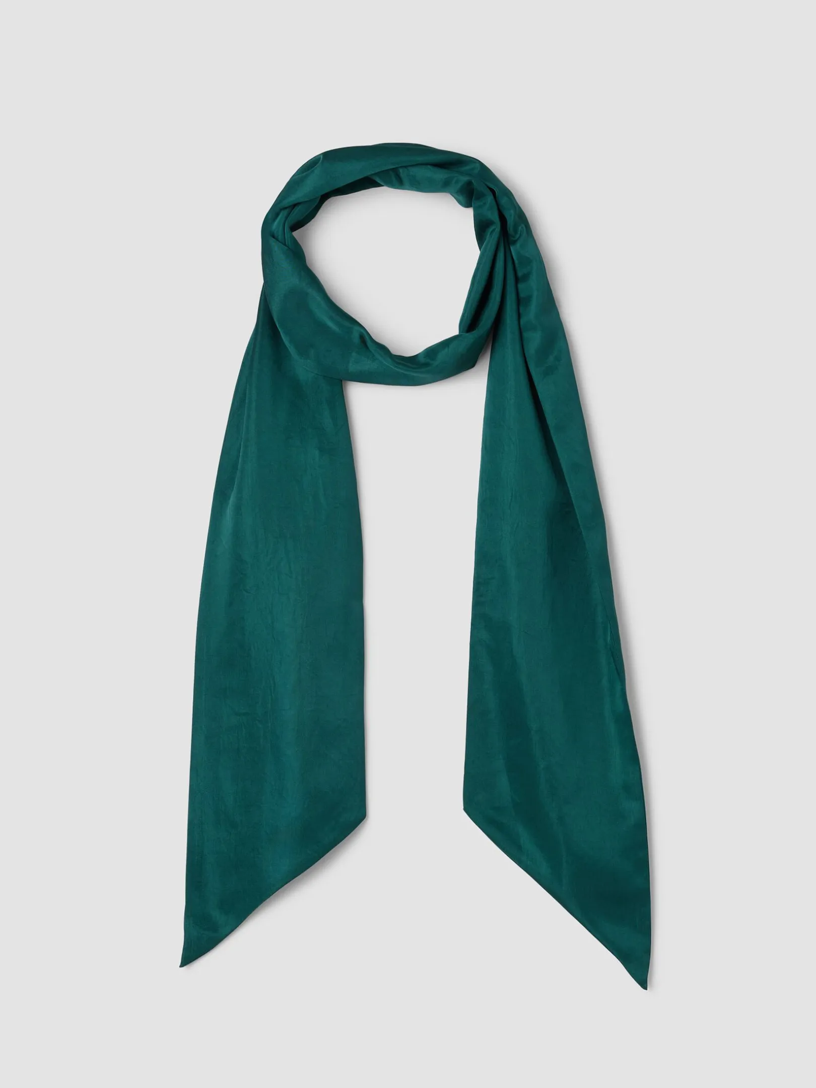Lightweight Satin Shimmer Double Tie Scarf