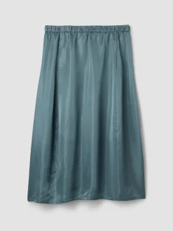 Lightweight Satin Shimmer Lantern Skirt