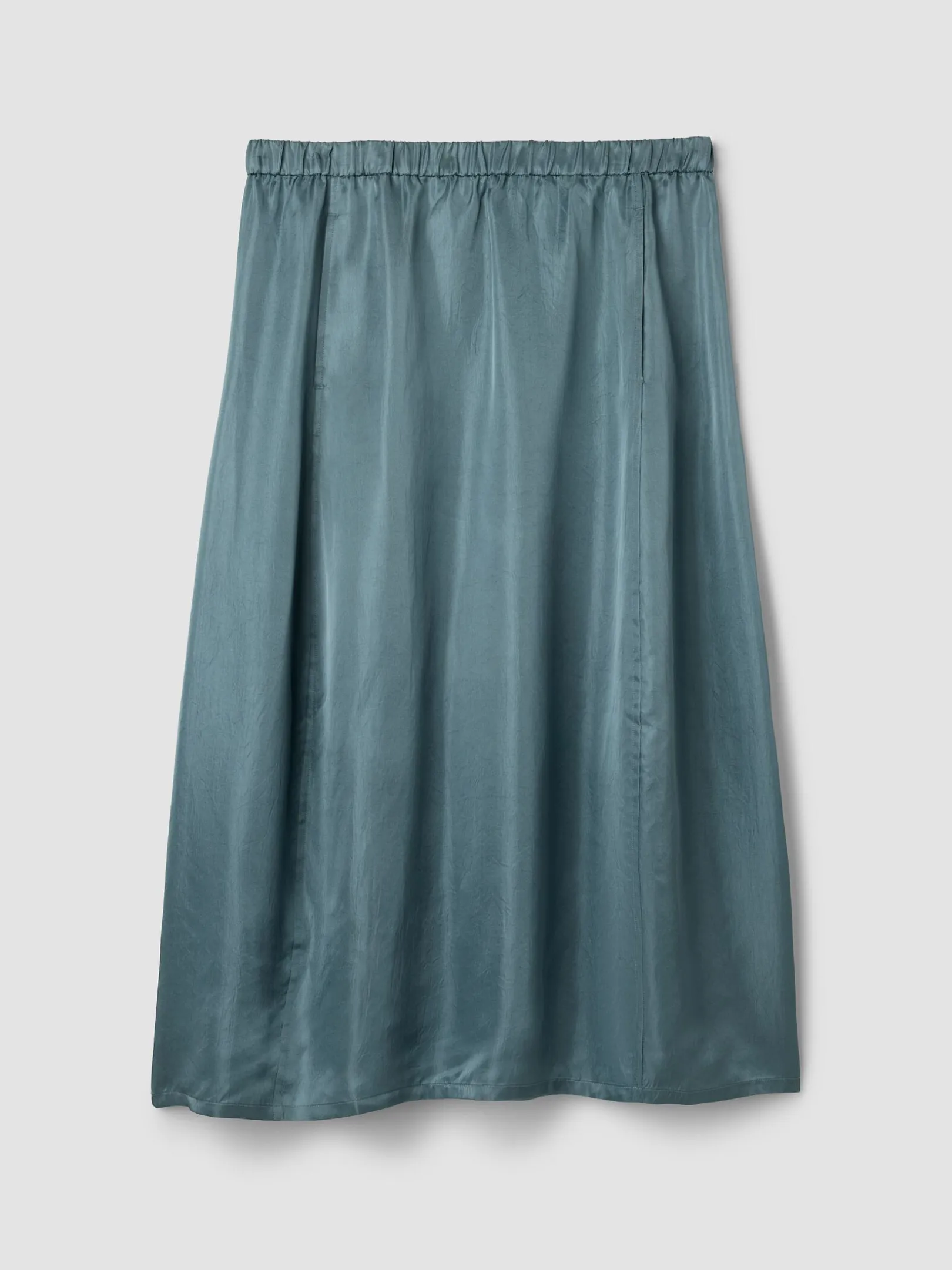 Lightweight Satin Shimmer Lantern Skirt