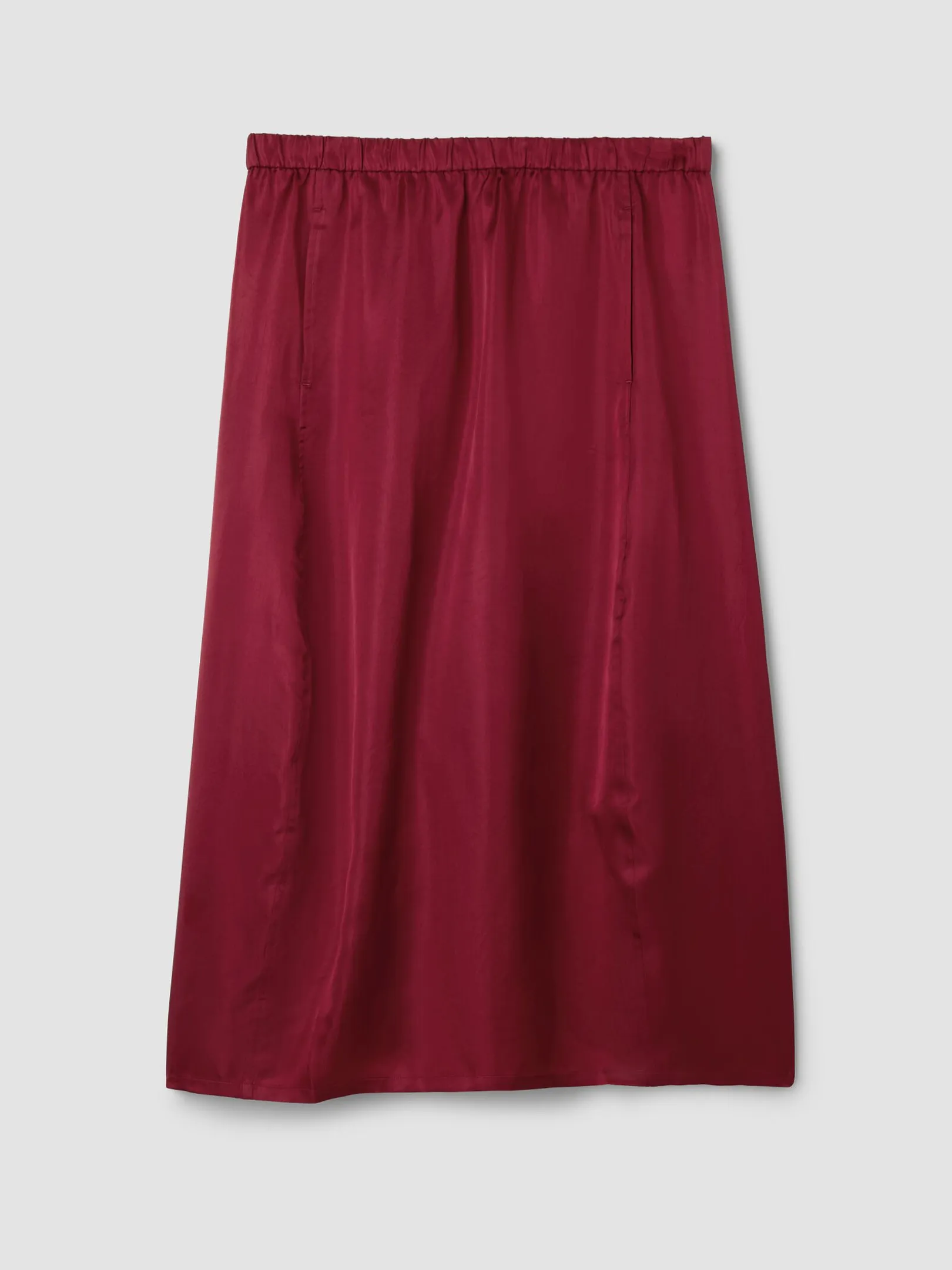 Lightweight Satin Shimmer Lantern Skirt