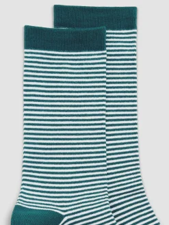 Micro Stripe Cotton Trouser Sock