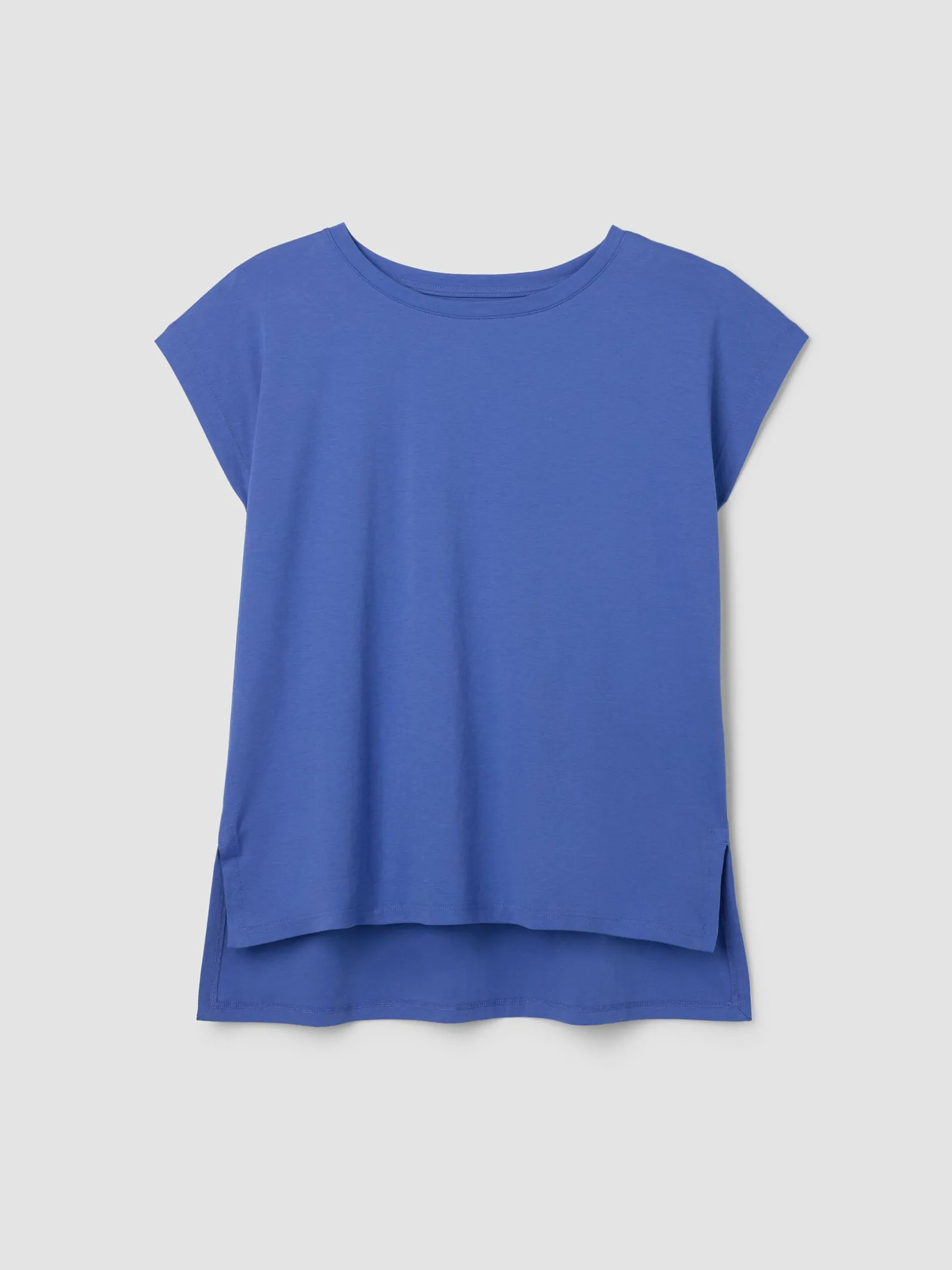 Organic Cotton Interlock Jewel Neck Sleep Tee