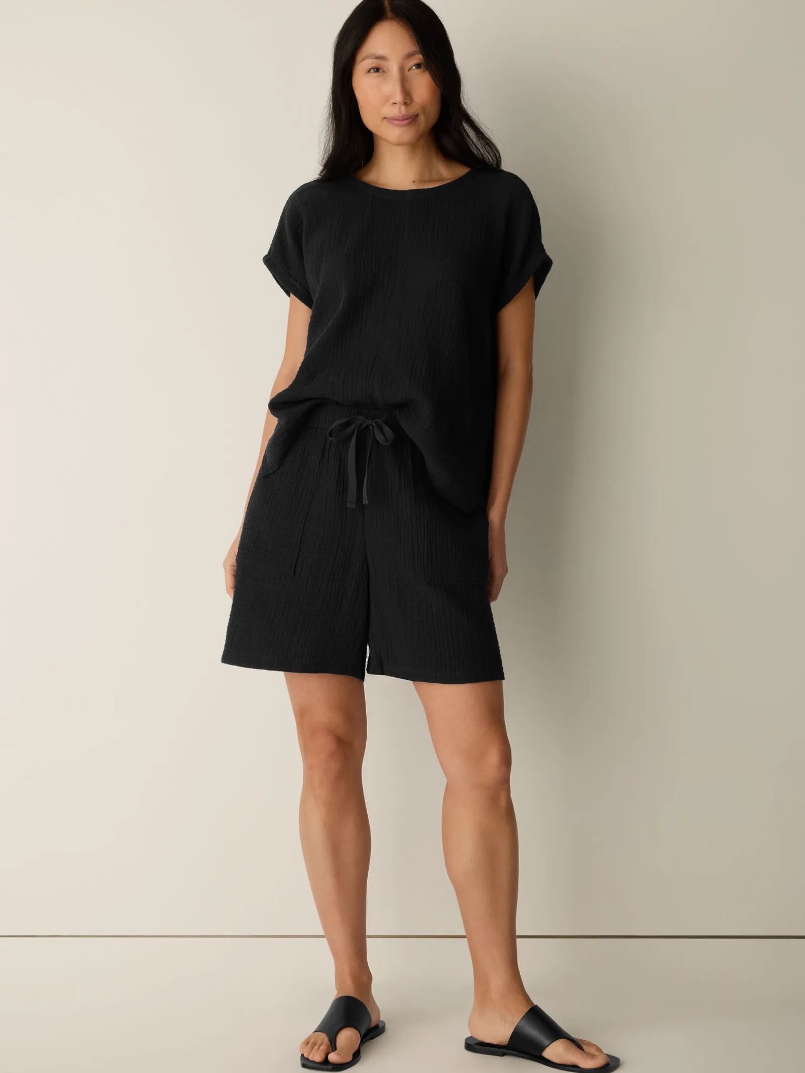 Organic Cotton Lofty Gauze Walking Shorts