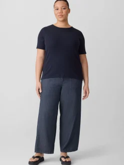 Organic Cotton Stretch Rib Crew NeckTee