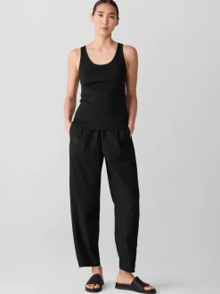 Organic Cotton Stretch Rib Slim Tank