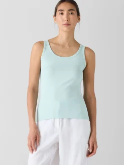 Organic Cotton Stretch Rib Slim Tank