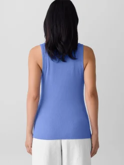 Organic Cotton Stretch Rib Slim Tank