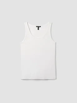 Organic Cotton Stretch Rib Slim Tank