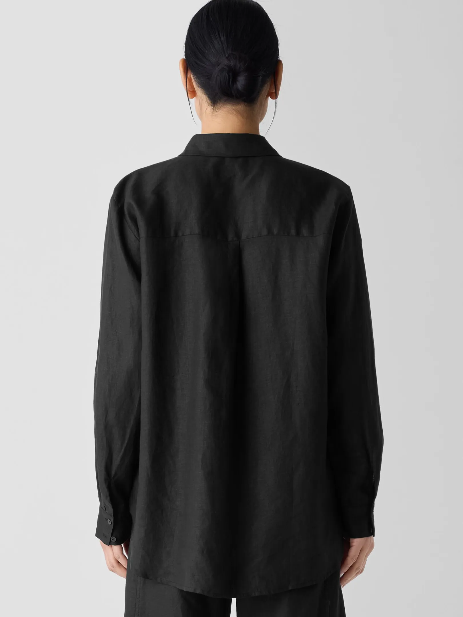 Organic Handkerchief Linen Classic Collar Shirt