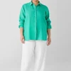 Organic Handkerchief Linen Classic Collar Shirt
