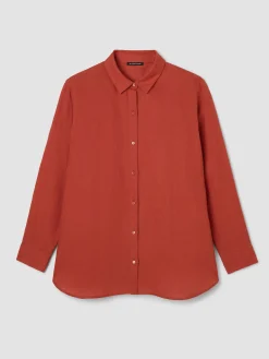 Organic Handkerchief Linen Classic Collar Shirt