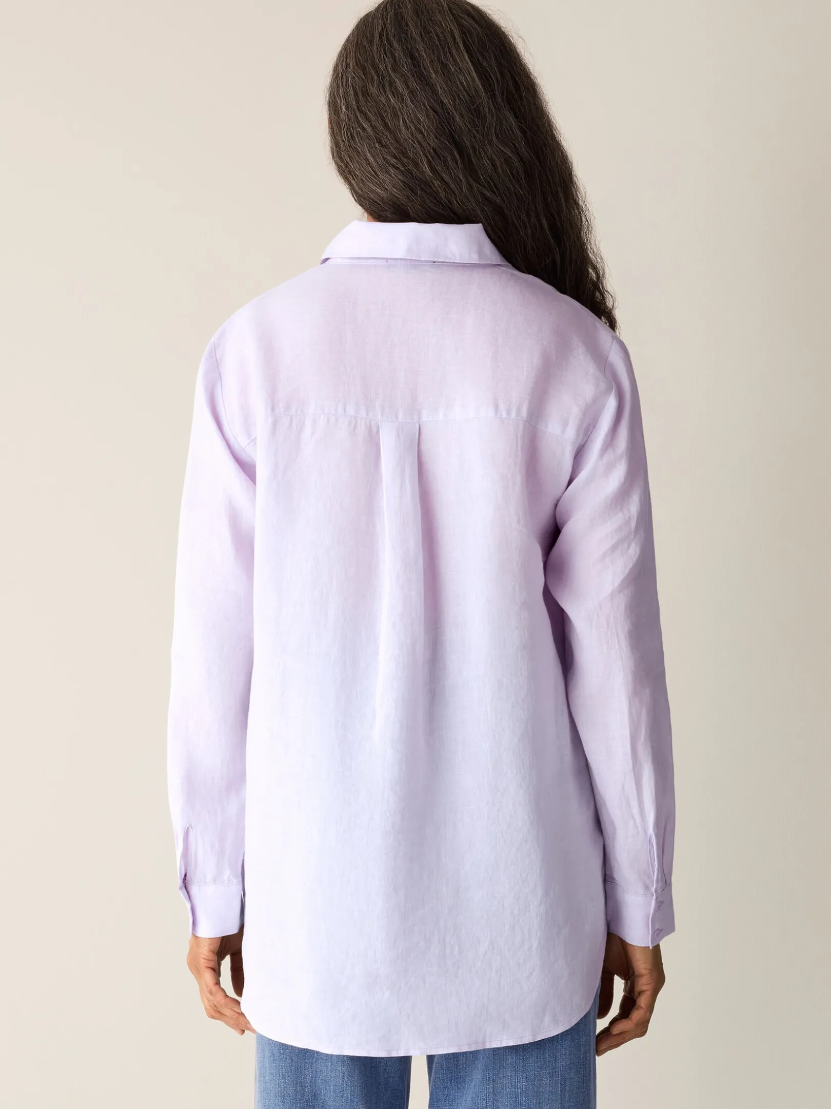 Organic Handkerchief Linen Classic Collar Shirt