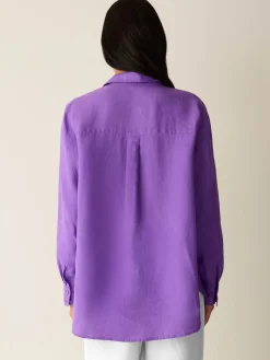 Organic Handkerchief Linen Classic Collar Shirt