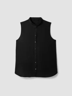 Organic Handkerchief Linen Sleeveless Shirt