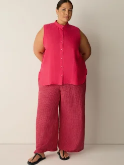 Organic Handkerchief Linen Sleeveless Shirt