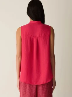 Organic Handkerchief Linen Sleeveless Shirt