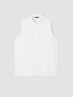 Organic Handkerchief Linen Sleeveless Shirt