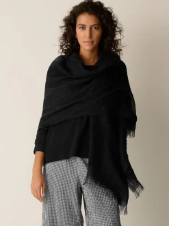 Organic Linen Circles Scarf