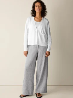 Organic Linen Cotton Slub Slouchy Cardigan