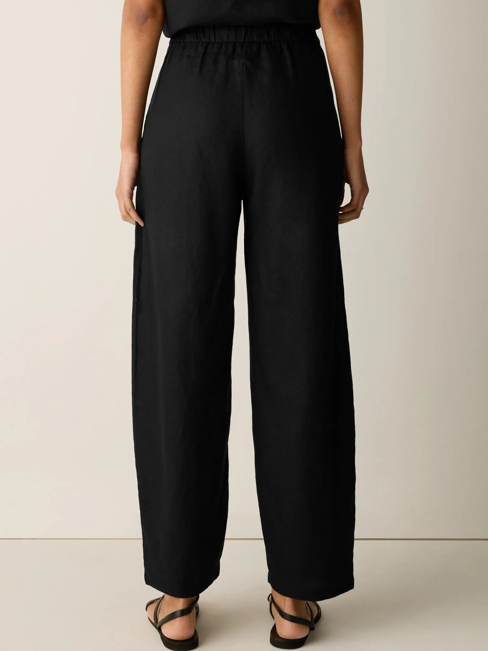 Organic Linen Curved Trouser