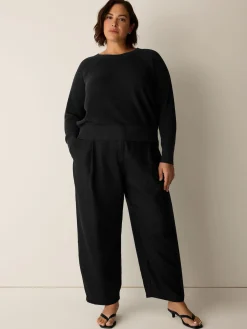 Organic Linen Curved Trouser