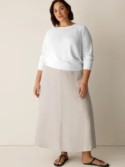 Organic Linen Half-Circle Skirt