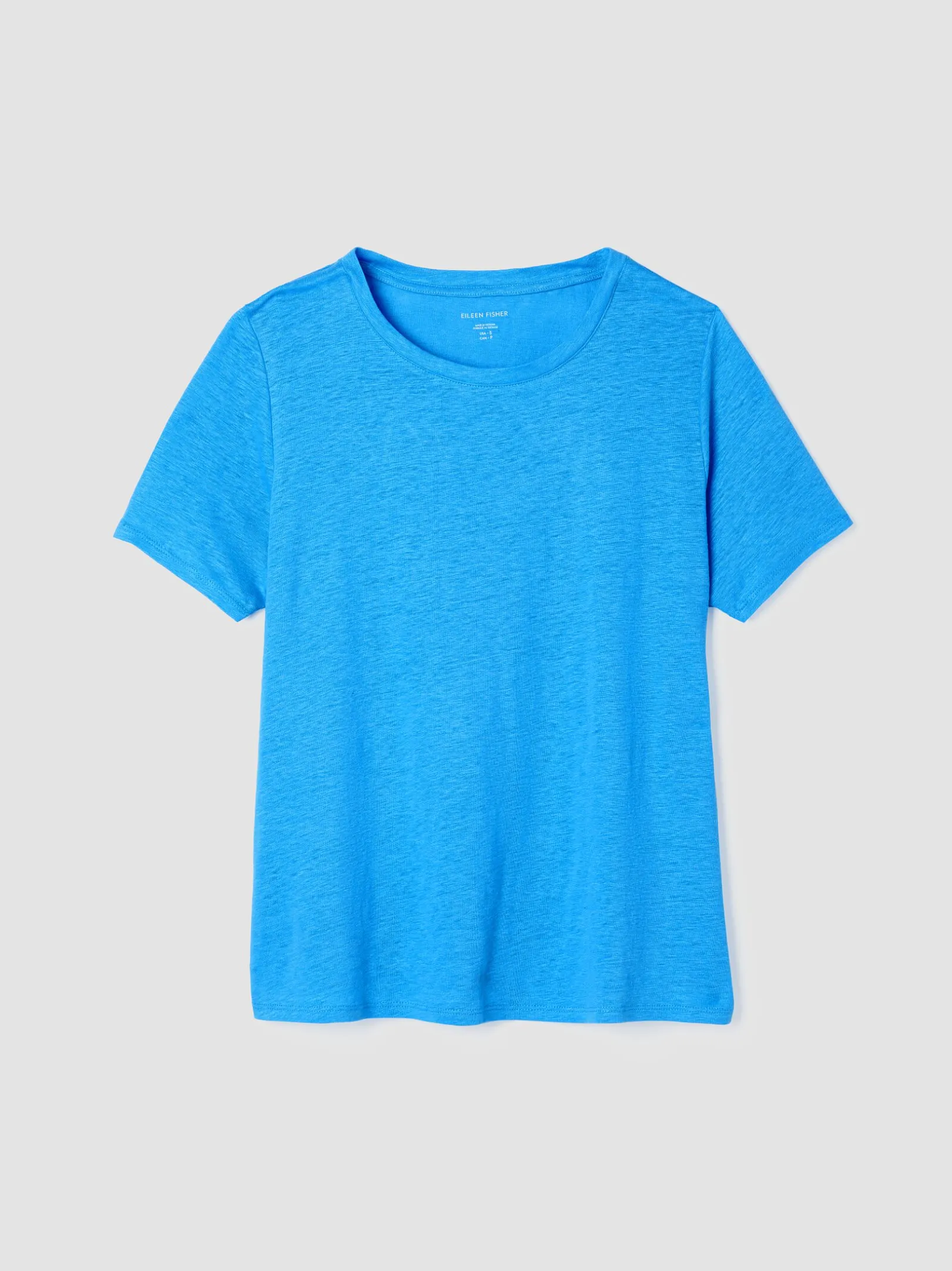 Organic Linen Jersey Crew Neck Tee