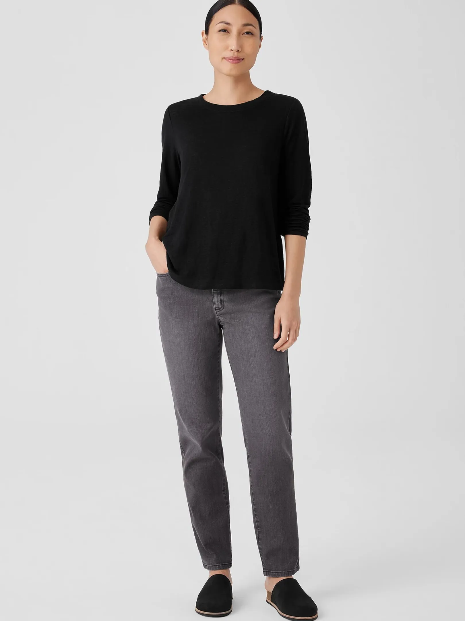 Organic Linen Jersey Long-Sleeve Tee