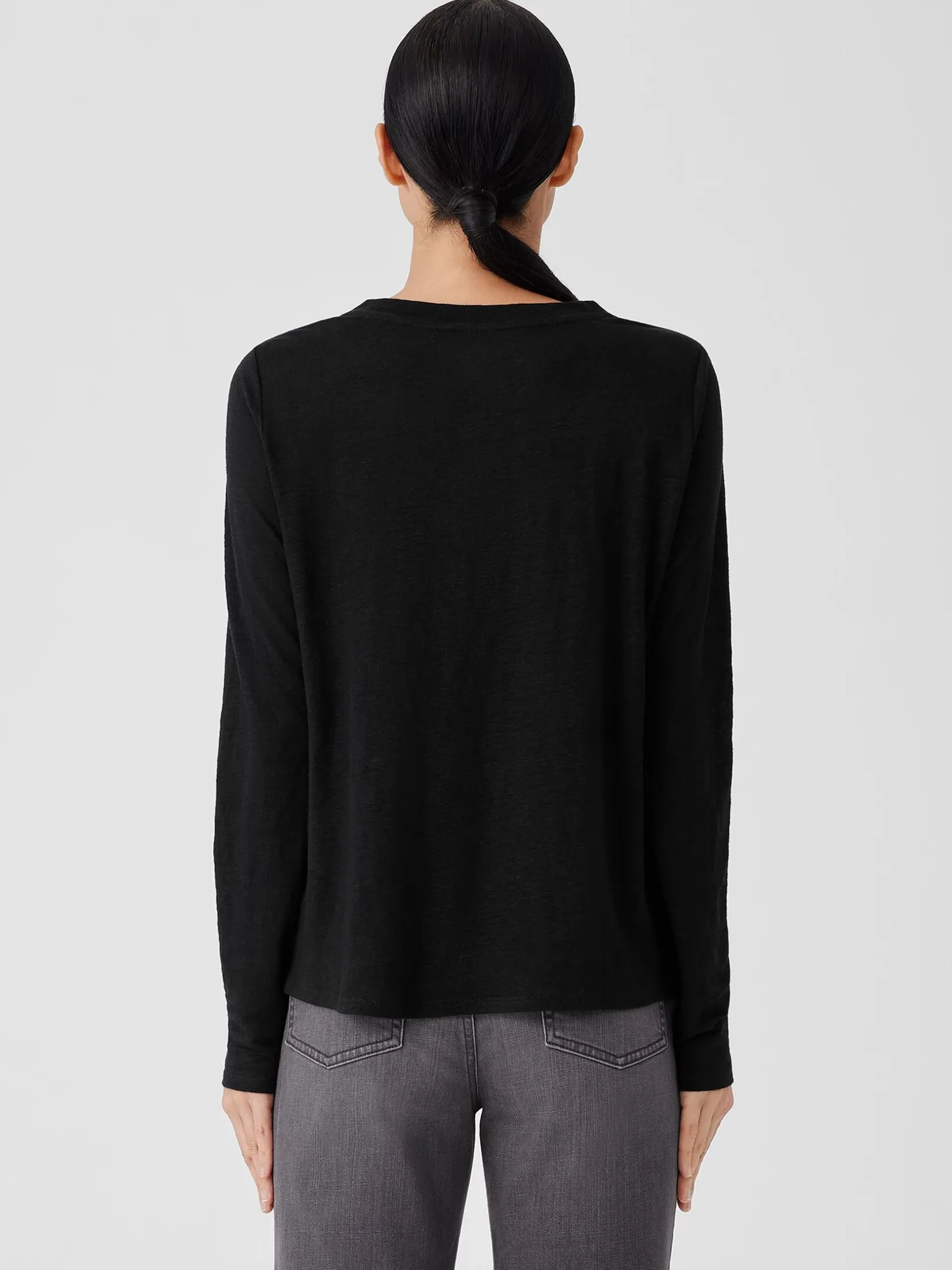 Organic Linen Jersey Long-Sleeve Tee