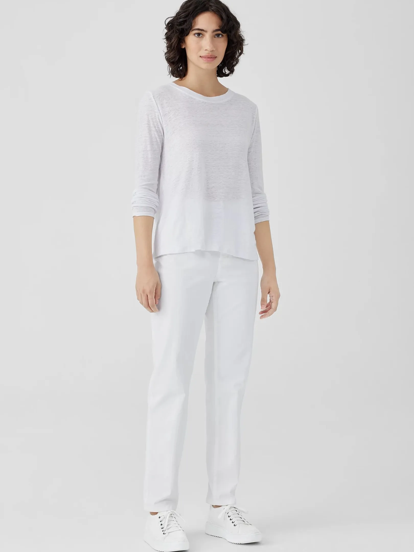 Organic Linen Jersey Long-Sleeve Tee