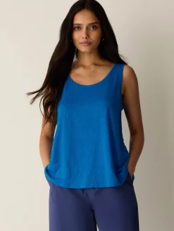 Organic Linen Jersey Scoop Neck Tank