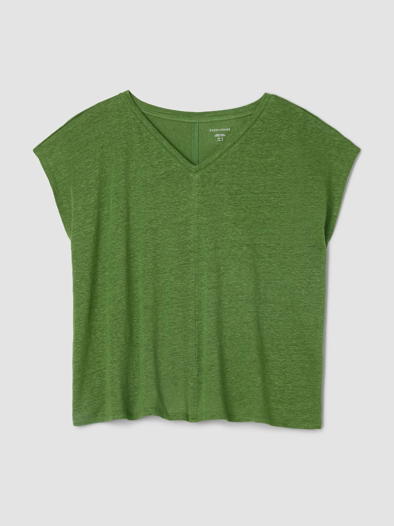 Organic Linen Jersey V-Neck Tee