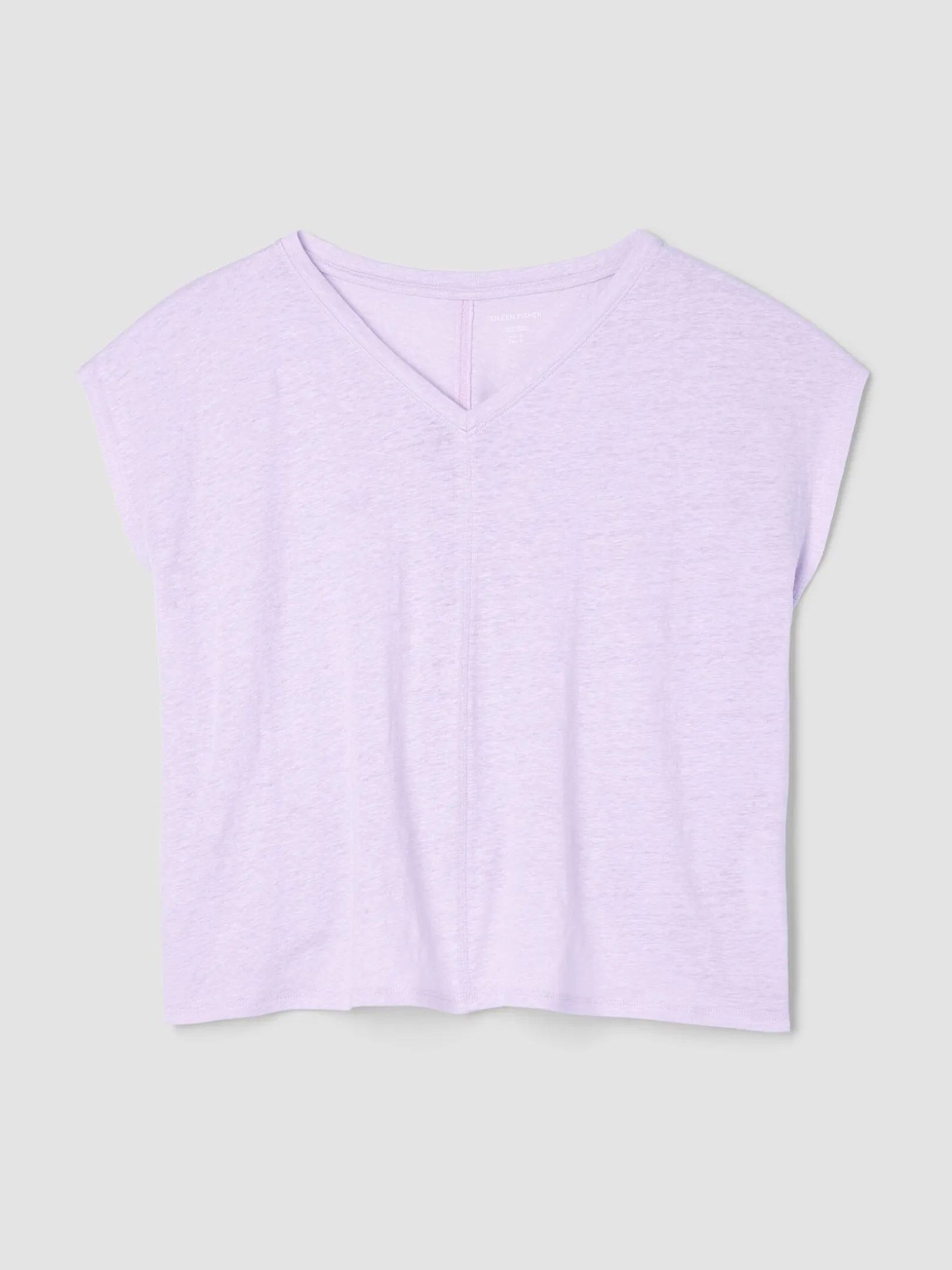 Organic Linen Jersey V-Neck Tee