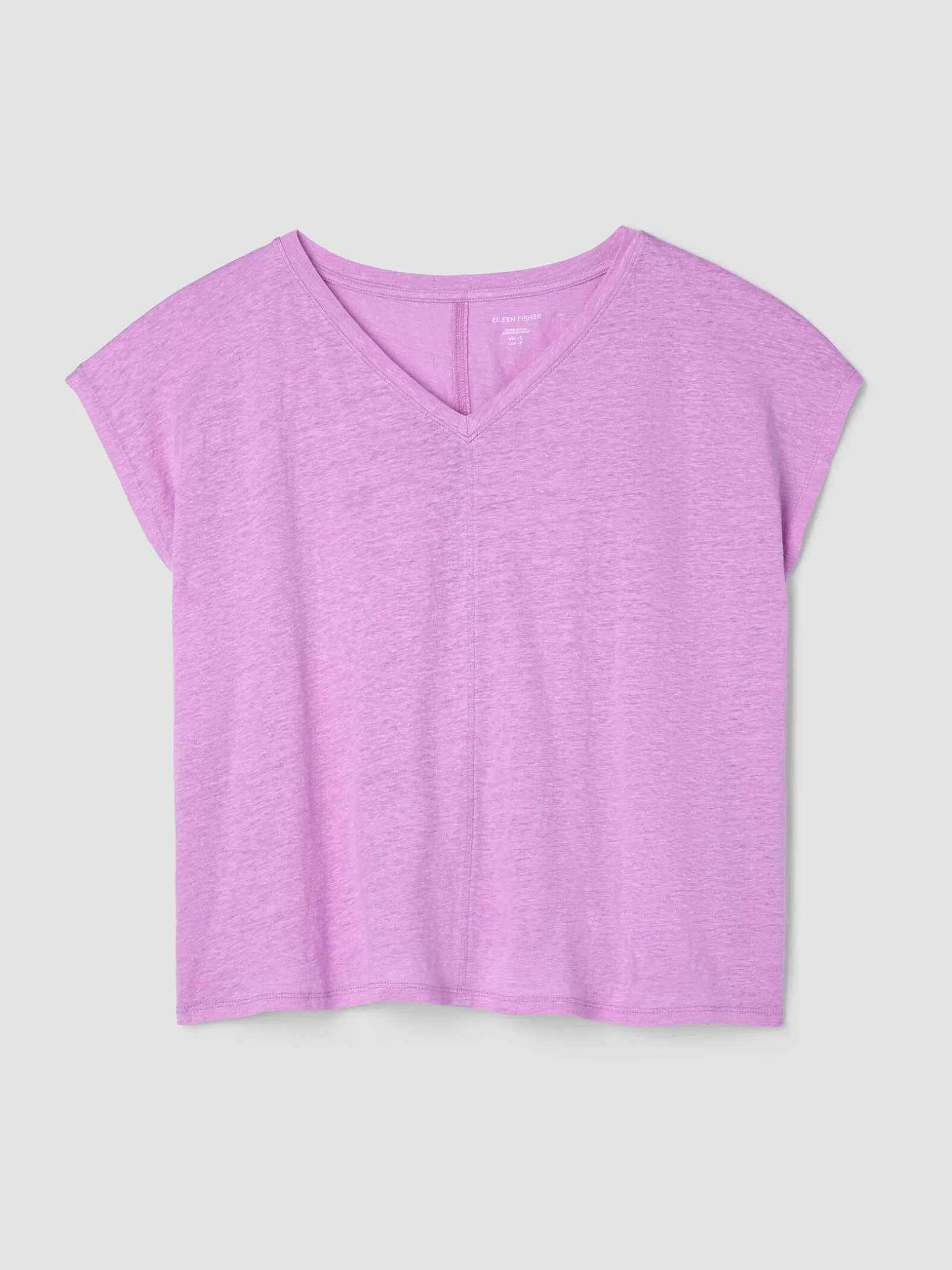 Organic Linen Jersey V-Neck Tee